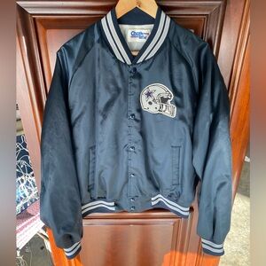 Vintage Chalk Line NFL Dallas Cowboys Football Americas Team Satin Bomber Jacket